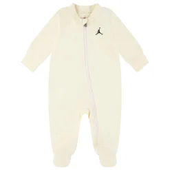 Rompers & Jumpsuits>Jordan Jumpman Footed Coverall 0-9m Ivory