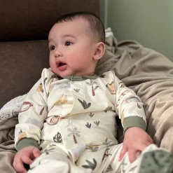 New Jungle Magnetic Pajamas P-18m BOY Preemie Clothing|Pajamas