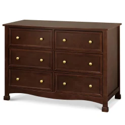 Outlet Kalani 6-Drawer Double Wide Dresser - Espresso Finish Storage Furniture