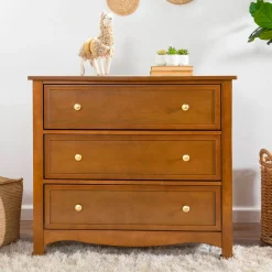 Hot Kalani 3-Drawer Dresser - Chestnut Finish Storage Furniture