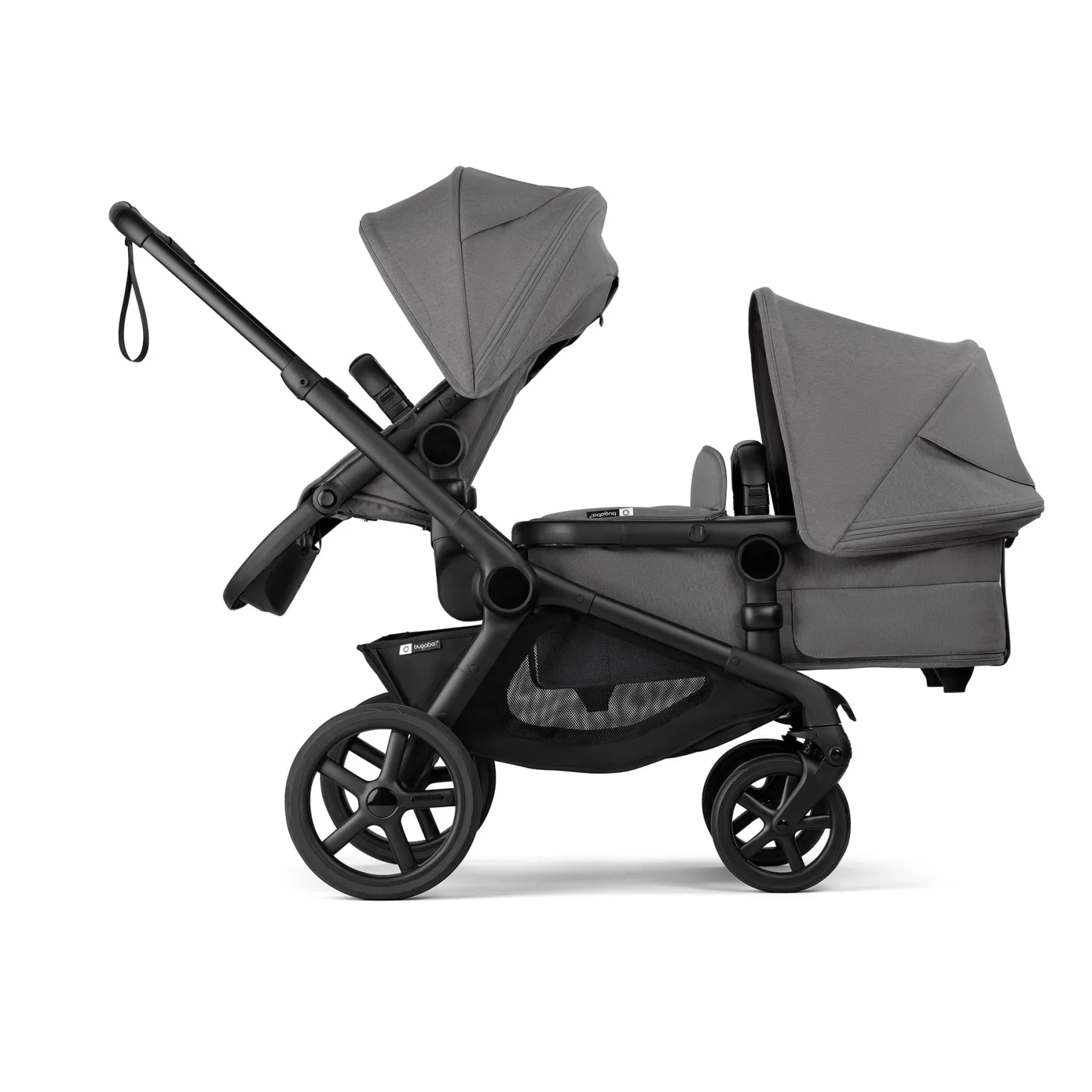 Strollers|Strollers & Trailers>Bugaboo Kangaroo Sibling Seat - Black/Moon Grey