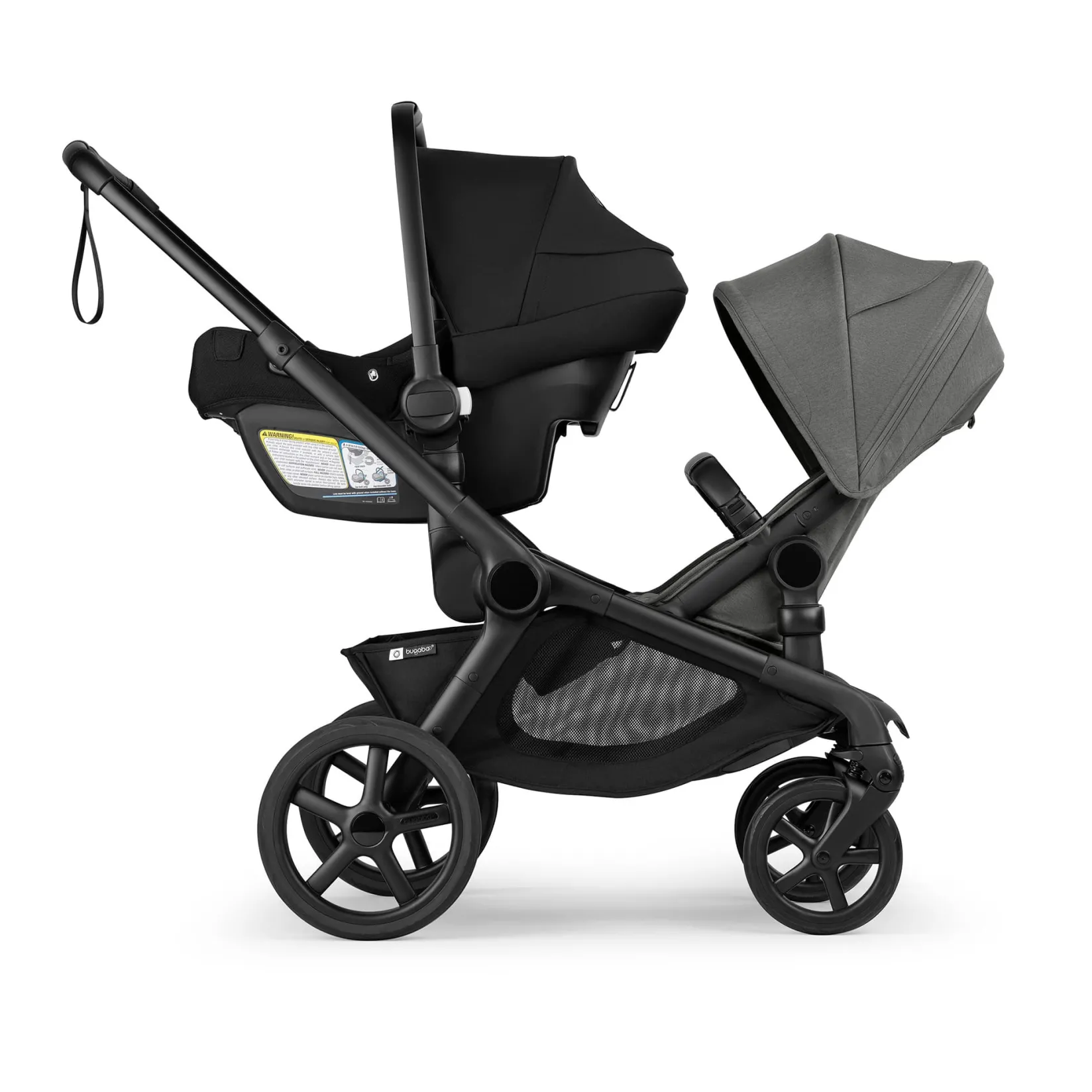 Strollers|Strollers & Trailers>Bugaboo Kangaroo Sibling Seat - Black/Moon Grey