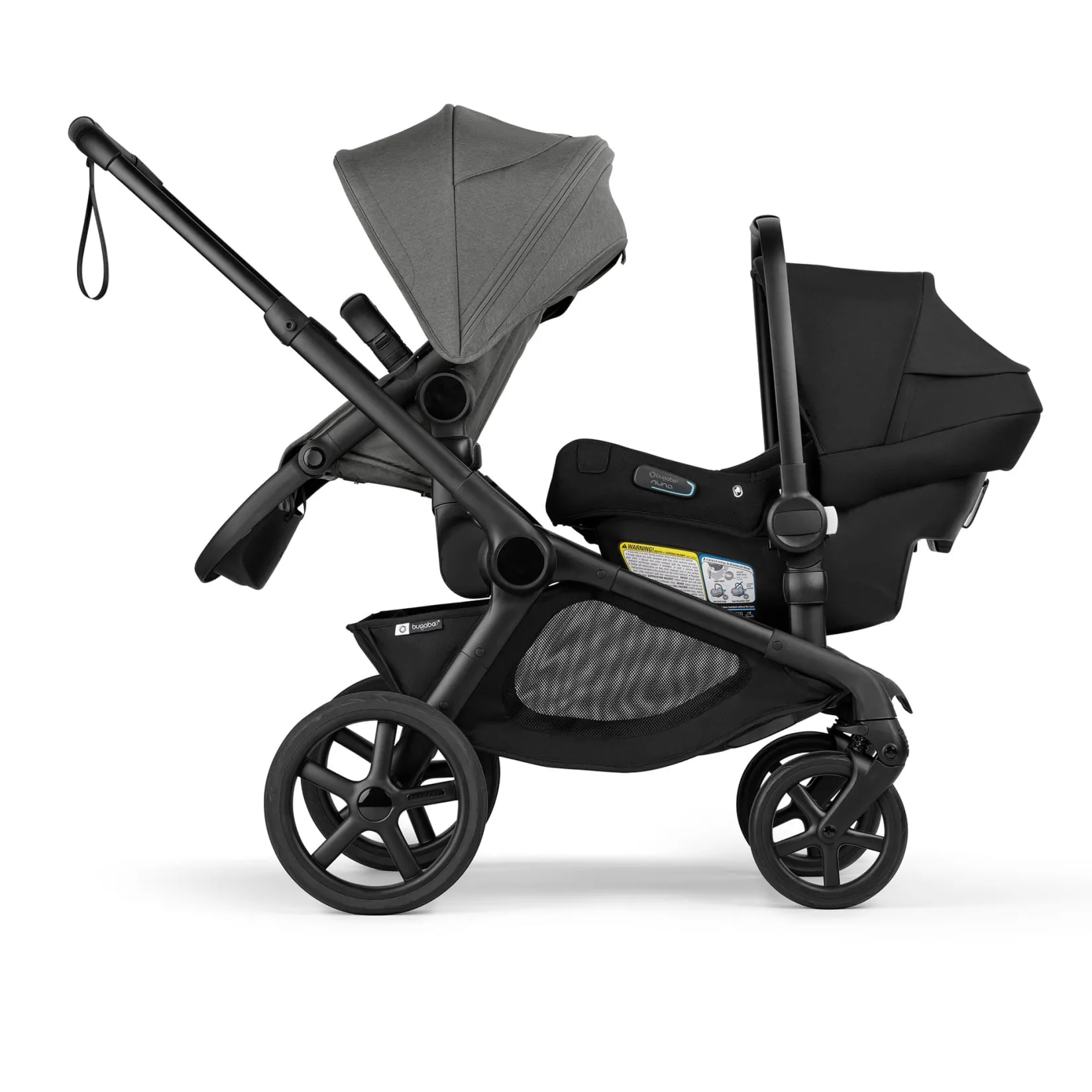 Strollers|Strollers & Trailers>Bugaboo Kangaroo Sibling Seat - Black/Moon Grey