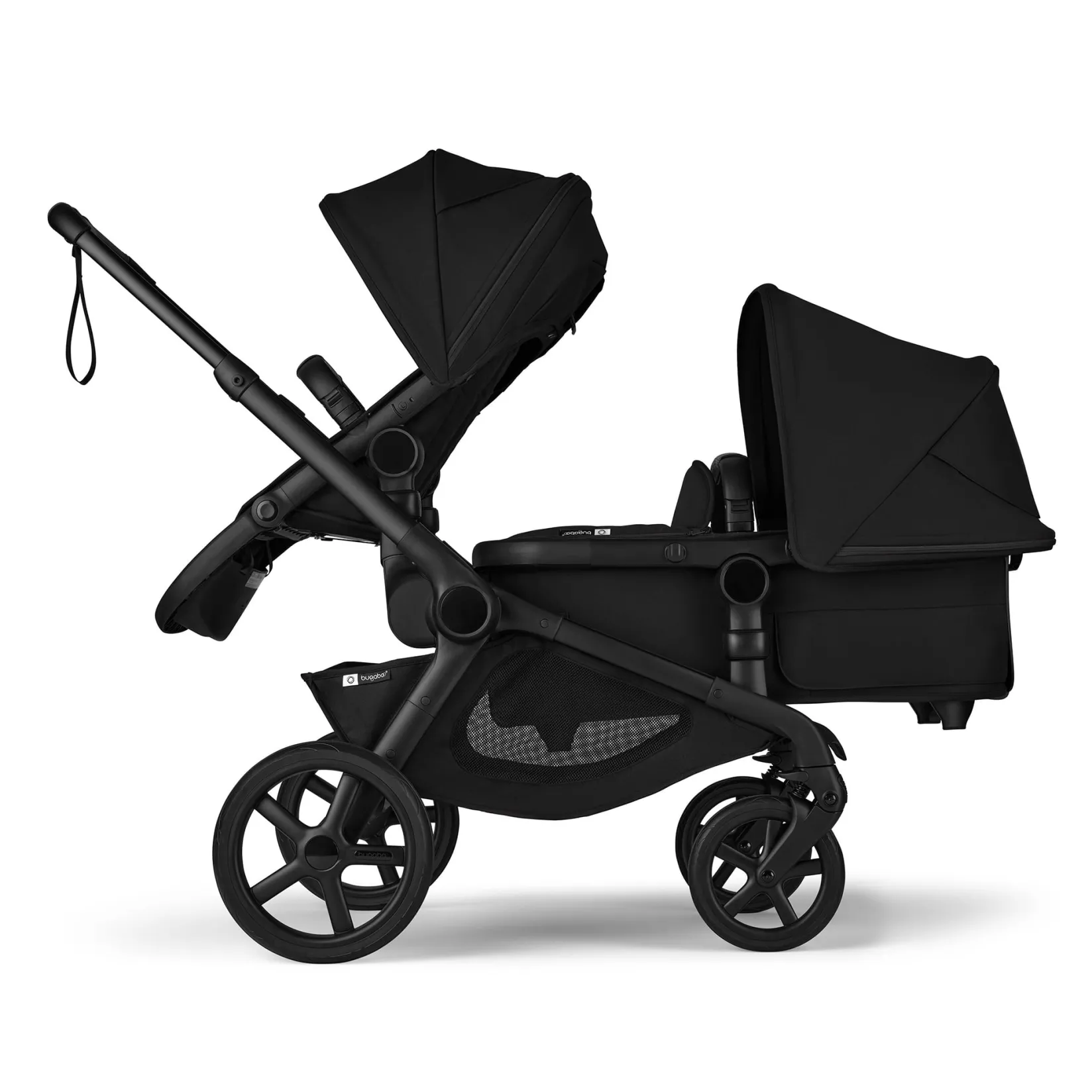 Strollers|Strollers & Trailers>Bugaboo Kangaroo Sibling Seat - Black / Black