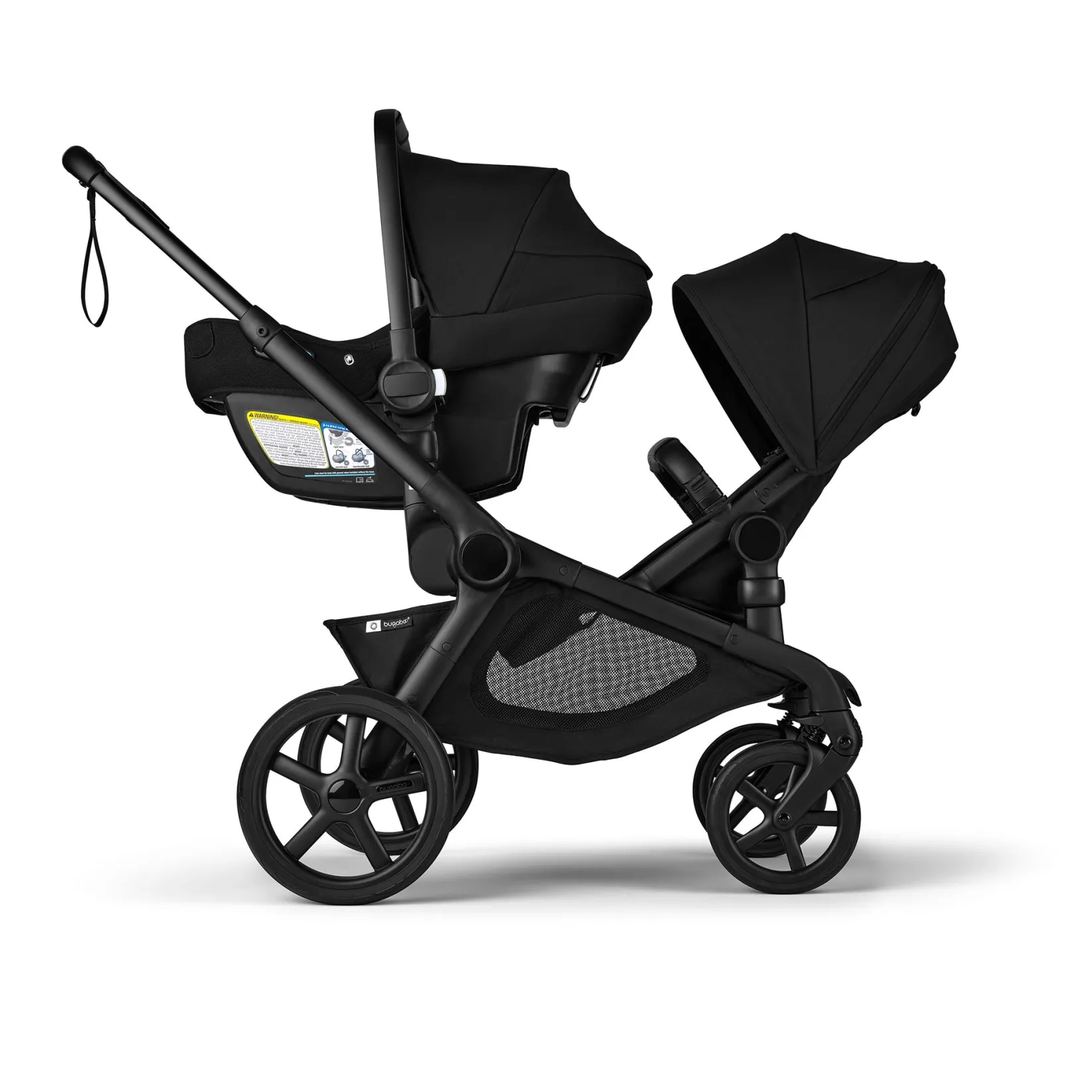 Strollers|Strollers & Trailers>Bugaboo Kangaroo Sibling Seat - Black / Black