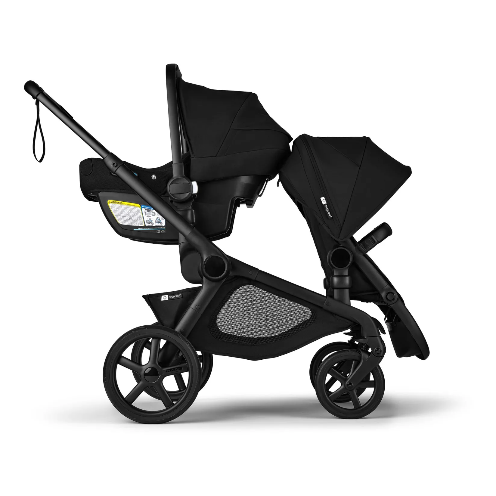 Strollers|Strollers & Trailers>Bugaboo Kangaroo Sibling Seat - Black / Black