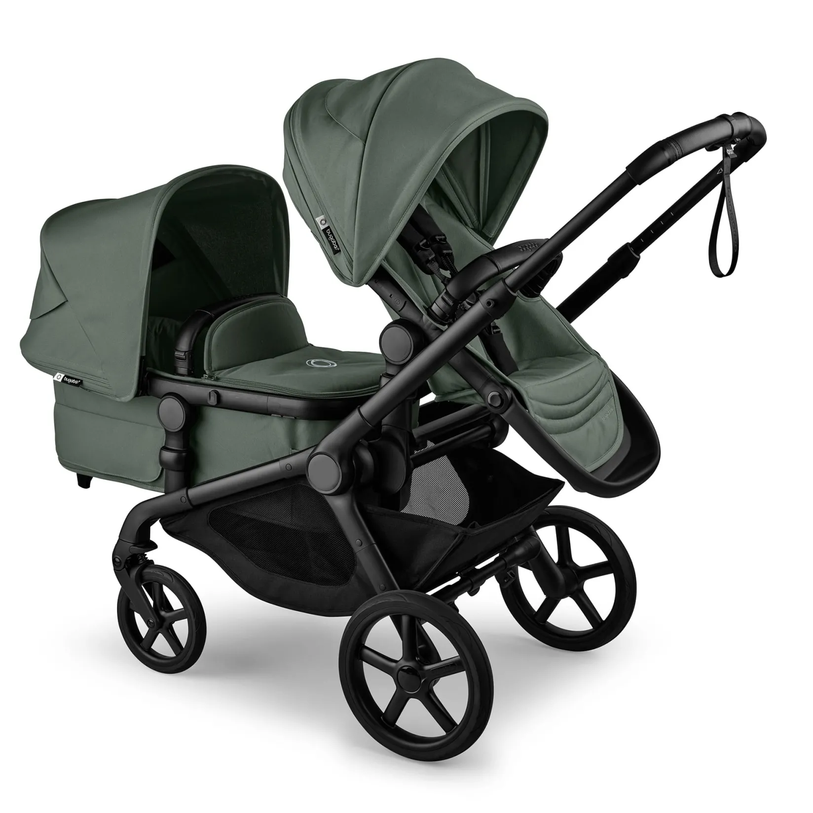 Strollers|Strollers & Trailers>Bugaboo Kangaroo Stroller - Black/ Forest green