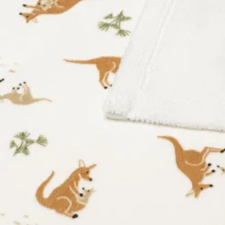 New Kangaroos Plush Blanket - Special Edition CHU Sainte‑Justine Foundation Kids Blankets|Blankets
