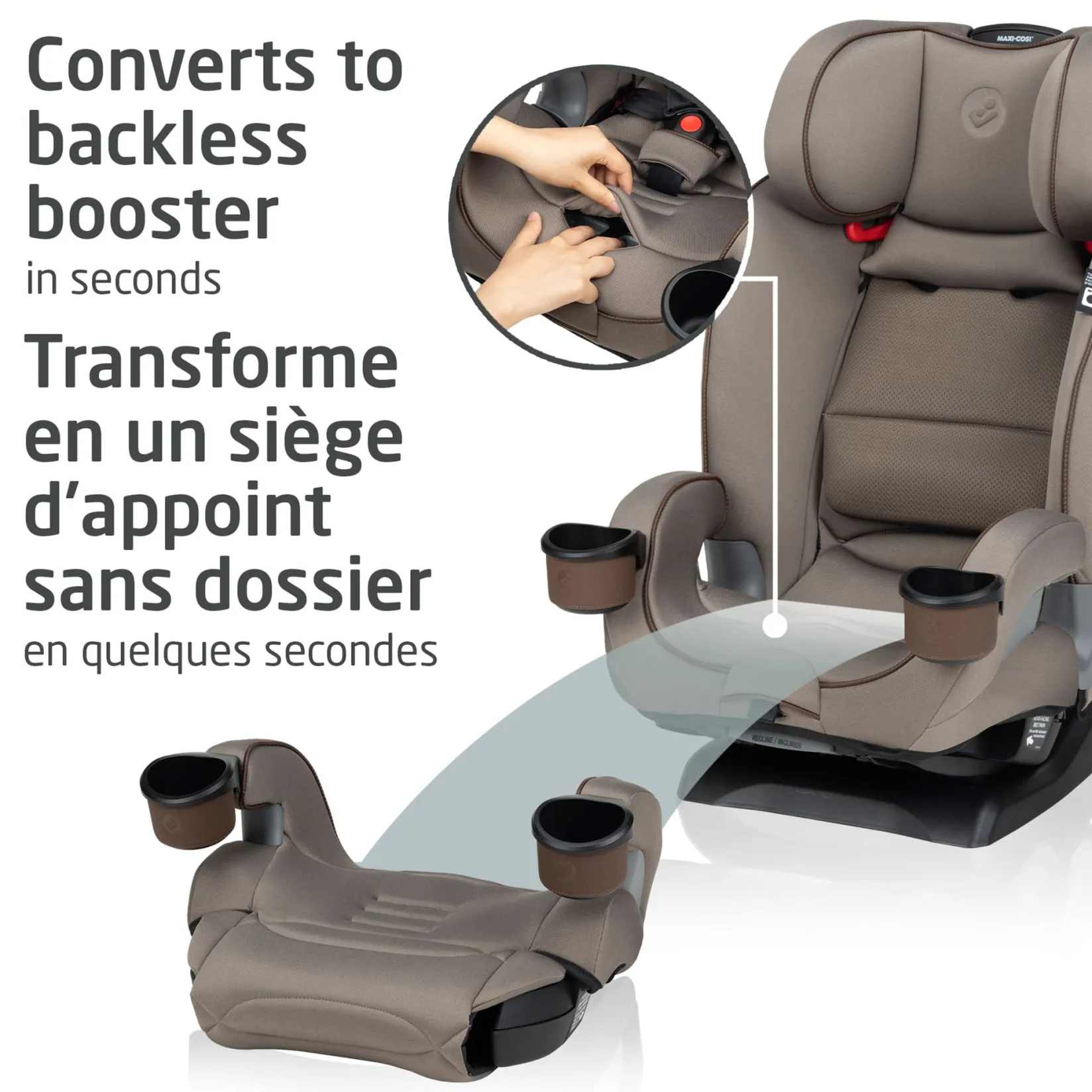 Hot Kani 4in1 Convertible Car Seat -Truffle Kids Car Seats & Booster Seats|Car Seats