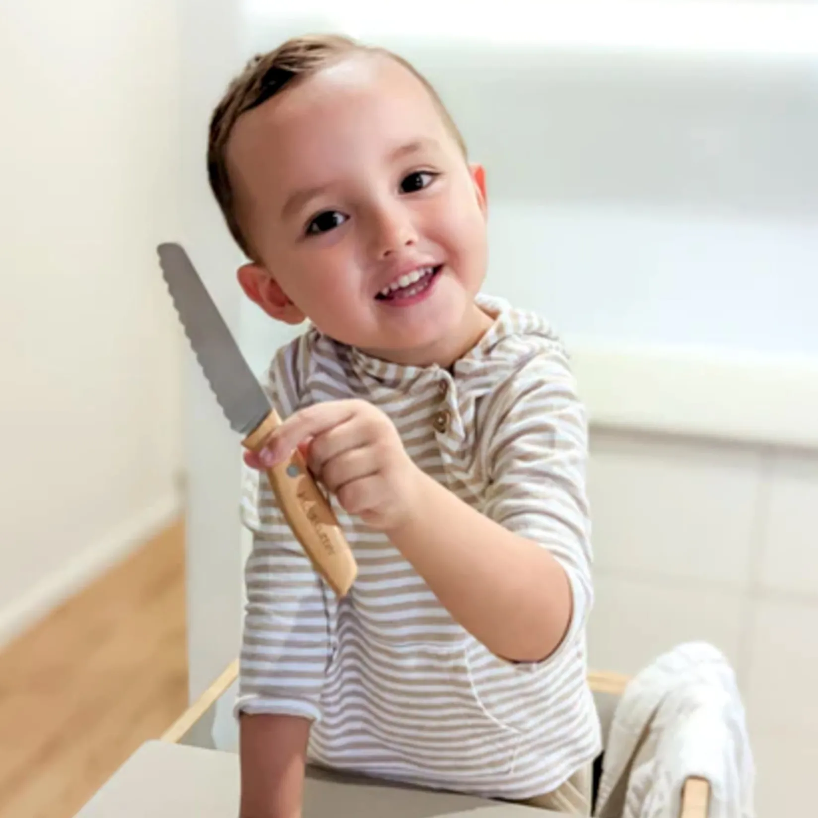 Breastfeeding|Tableware>Kiddikutter Child Safe Knif with Wood Handle