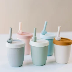 Online Kids Silicone Cup with Straw - Bunny Kids Breastfeeding|Tableware