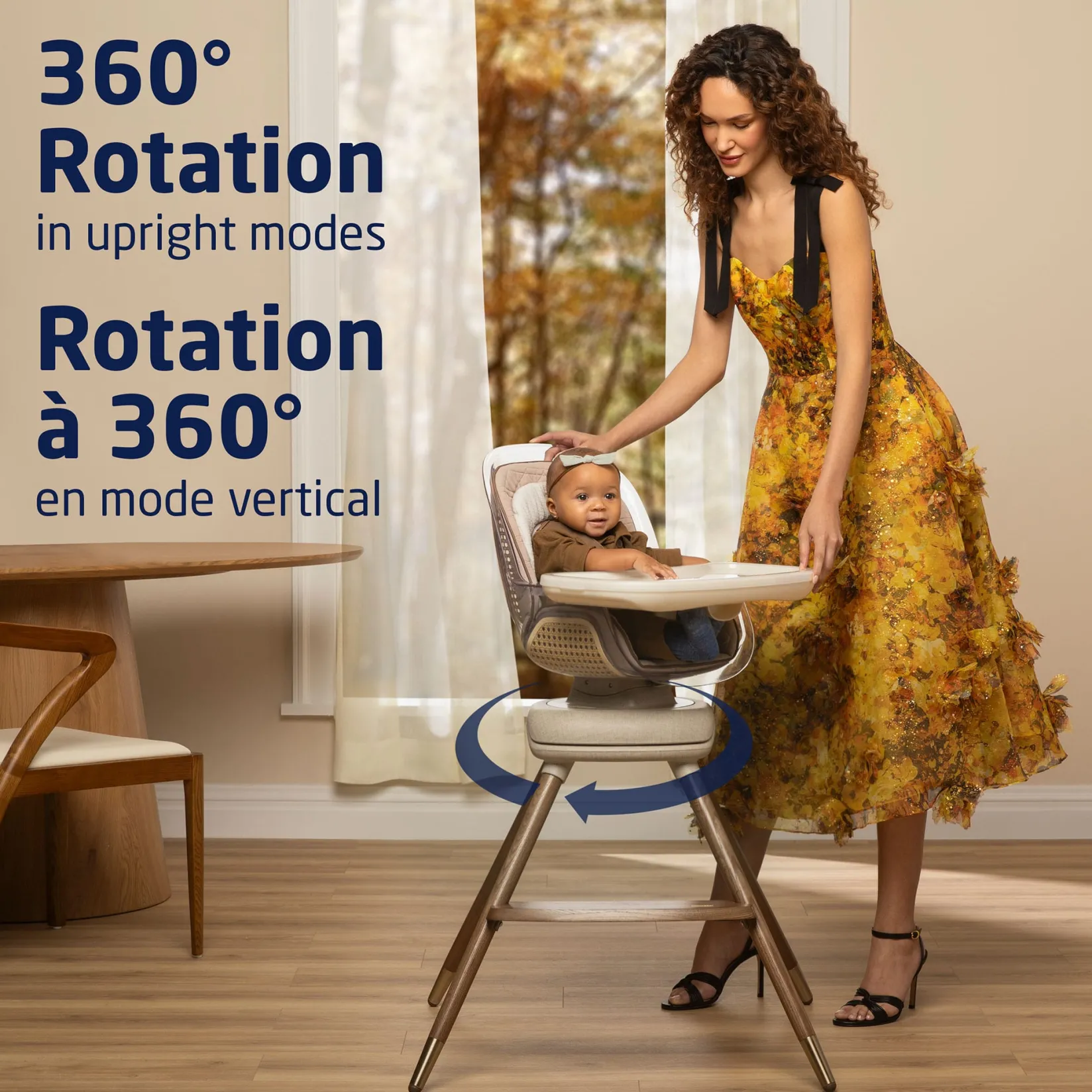 Discount Kiskadee 360° Rotating High Chair - Natural High Chairs & Booster Seats|High Chairs & Booster Seats