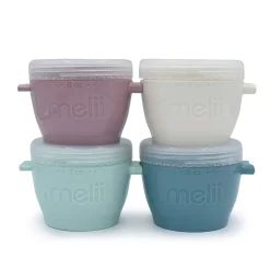 Breastfeeding|Snack Bags & Containers>Melii Kit Bowls Top (4) 4oz