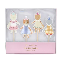 Party Supplies>Meri Meri Kitten Club Candles (4)