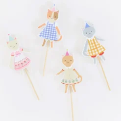 Party Supplies>Meri Meri Kitten Club Candles (4)