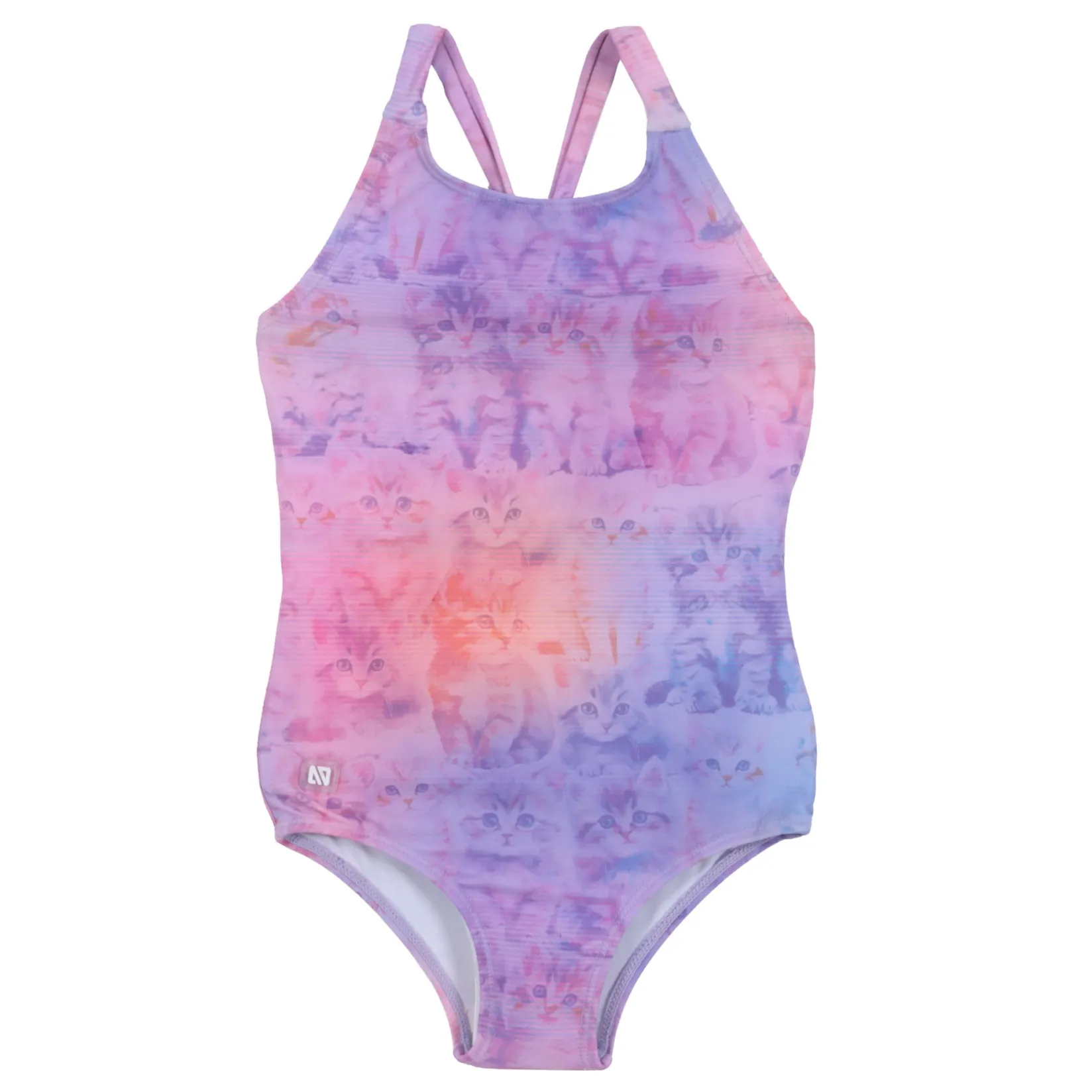 Swimsuits>Nano Kittens Swimsuit 2-14 Lilac