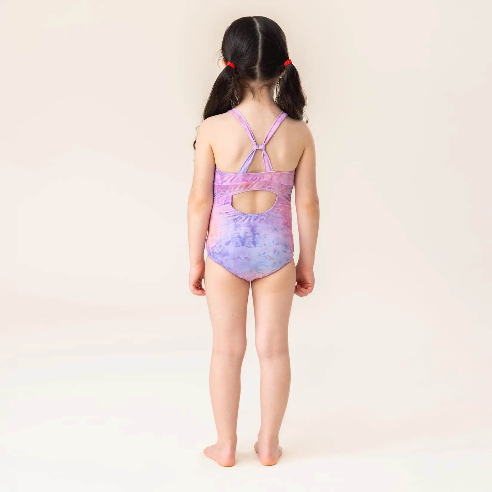 Swimsuits>Nano Kittens Swimsuit 2-14 Lilac