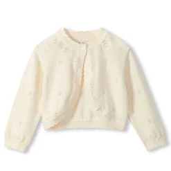 Fleeces And Sweatshirts|Tops>Hatley Knit White Cardigan 6-24m Ivory