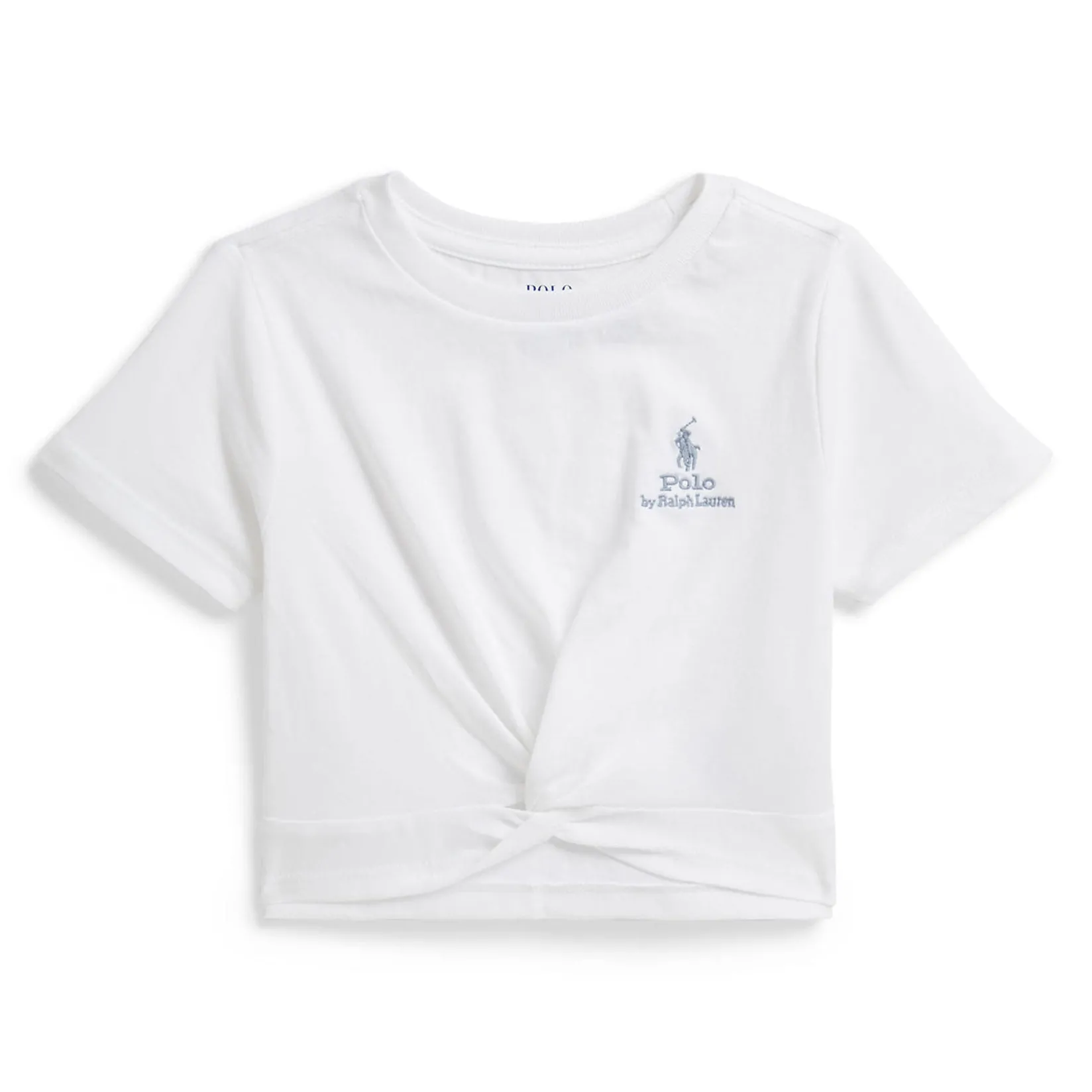 Tops>Polo Ralph Lauren Knot Polo T-shirt 2-6x Blanc