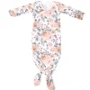 Knotted Gown 0m+ - Autumn Flowers Pajamas|Sleep Bags