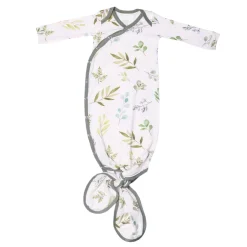 Pajamas|Sleep Bags>Copper Pearl Knotted Gown 0m+ - Leaf Haven