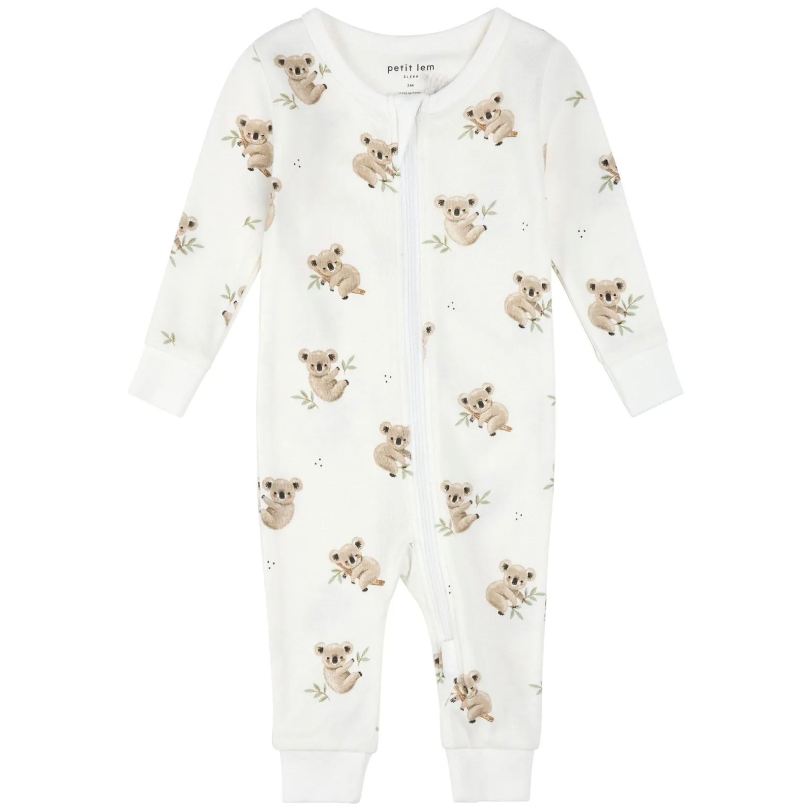 Pajamas|Pajamas>Petit Lem Koalas Pajamas 12-24m Ivory