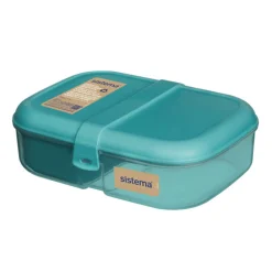 Breastfeeding|Snack Bags & Containers>Sistema 1.1l Ribbon Lunch TO GO™ - Teal