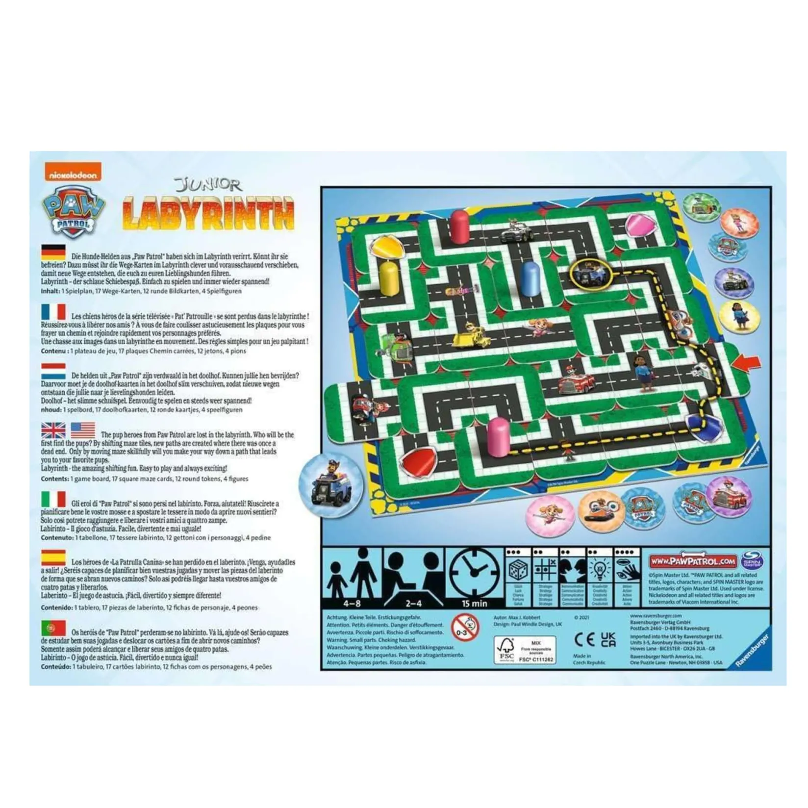 Board Games>Ravensburger Labyrinth Junior PawPatrol