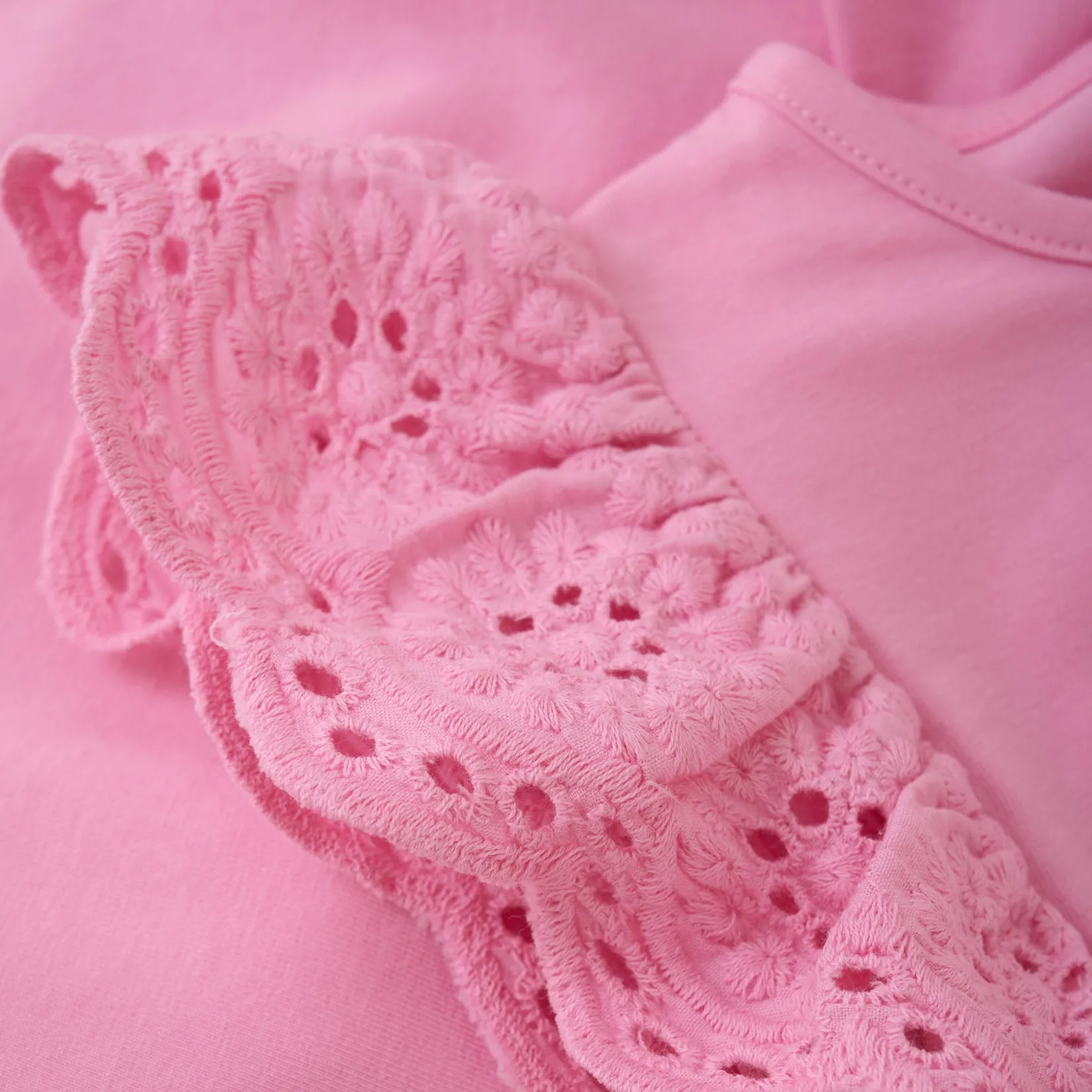 Tops>Creamie Lace Tank Top 2-6y Pink