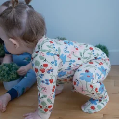 Pajamas|Pyjamas>Origami Ladybug Modal Pajamas 0-30m Ivoire