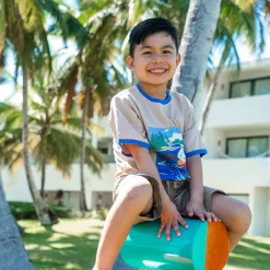 Tops>Birdz Lake Dog T-shirt 2-10y Beige