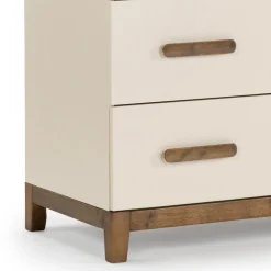 Best Lala 3 Drawers Dresser Chest - Almont Walnut Storage Furniture