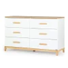 Storage Furniture>Dadada Baby LaLa Big 6-drawer Dresser - White/Natural