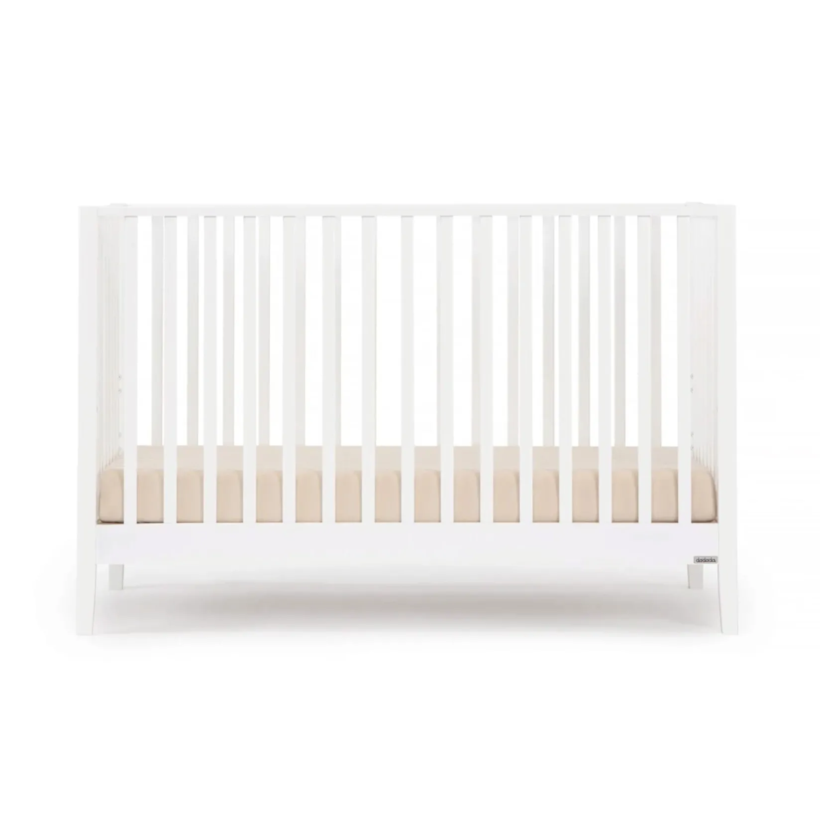 Cribs & Mattresses|Cribs & Mattresses>Dadada Baby Lala 3-In-1 Convertible Crib - White