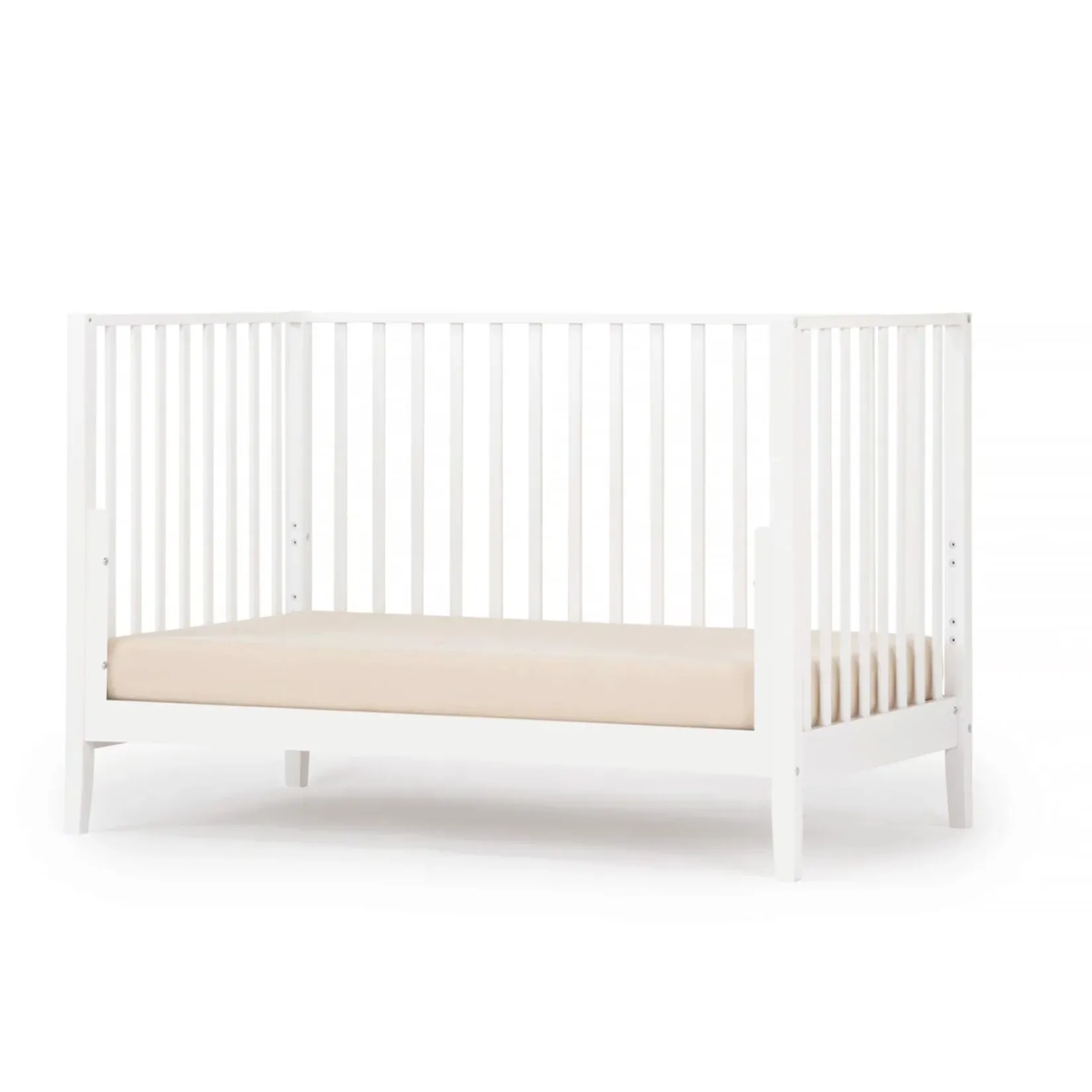 Cribs & Mattresses|Cribs & Mattresses>Dadada Baby Lala 3-In-1 Convertible Crib - White