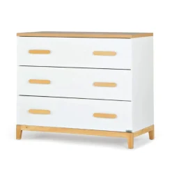 Storage Furniture>Dadada Baby LaLa Little 3-Drawer Dresser - White/Natural