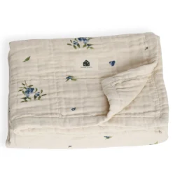 Throws|Blankets>House of Elia 4-Layer Muslin Blanket - Blueberry