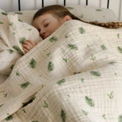 Outlet 4-Layer Muslin Blanket - Fern Kids Throws|Blankets