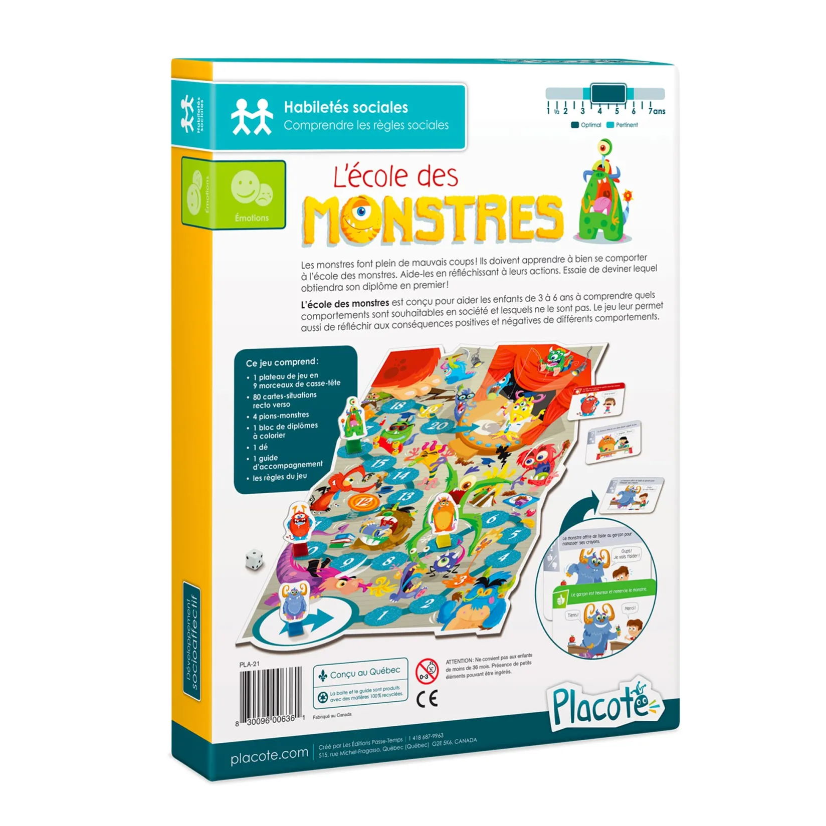 Board Games>Placote L'École Des Monstres