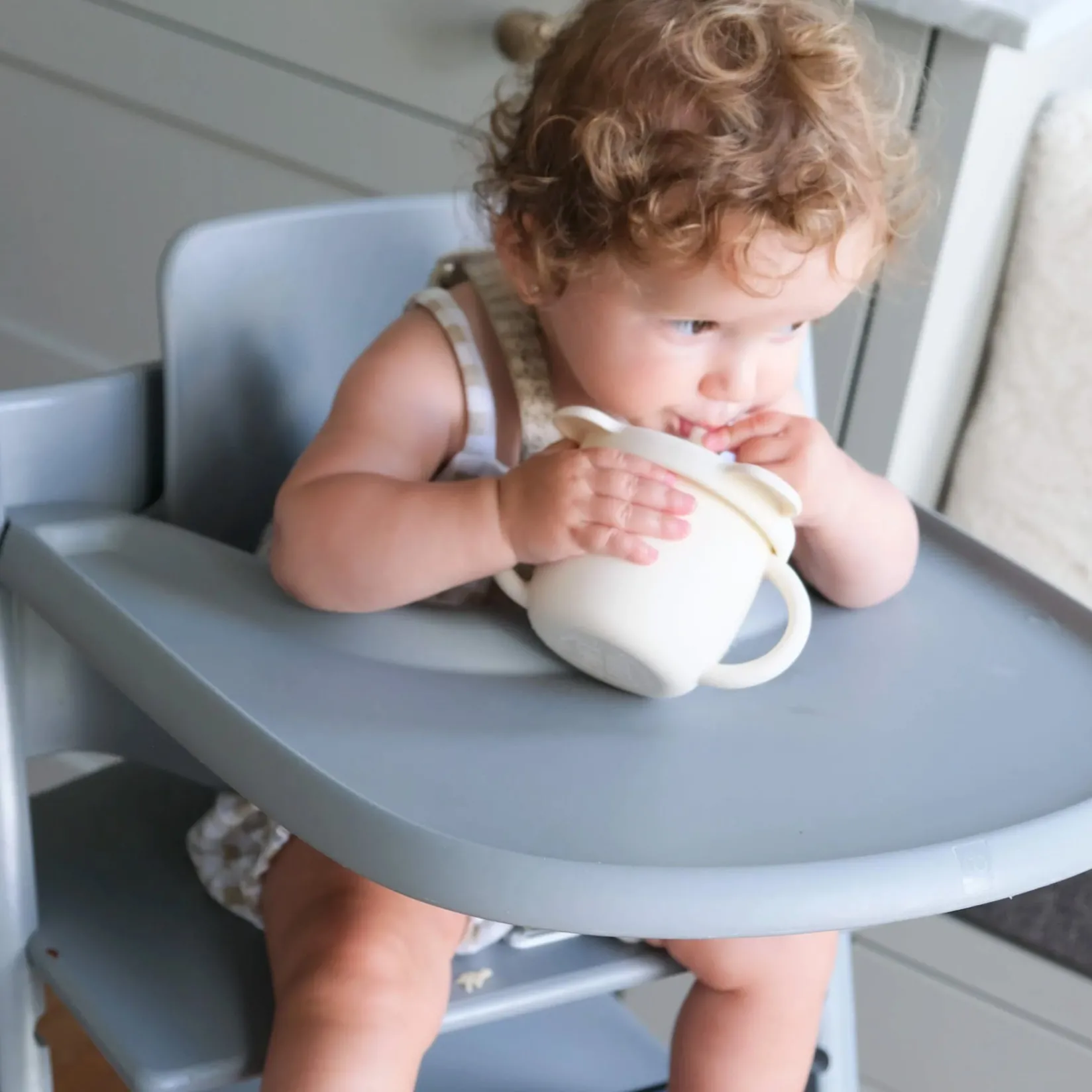 Tableware|Plates & Placemats>Micasso Learning Cup 2 in 1 - Cream