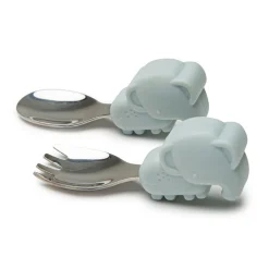 Breastfeeding|Tableware>Loulou Lollipop Learning Spoon and Fork Set - Elephant