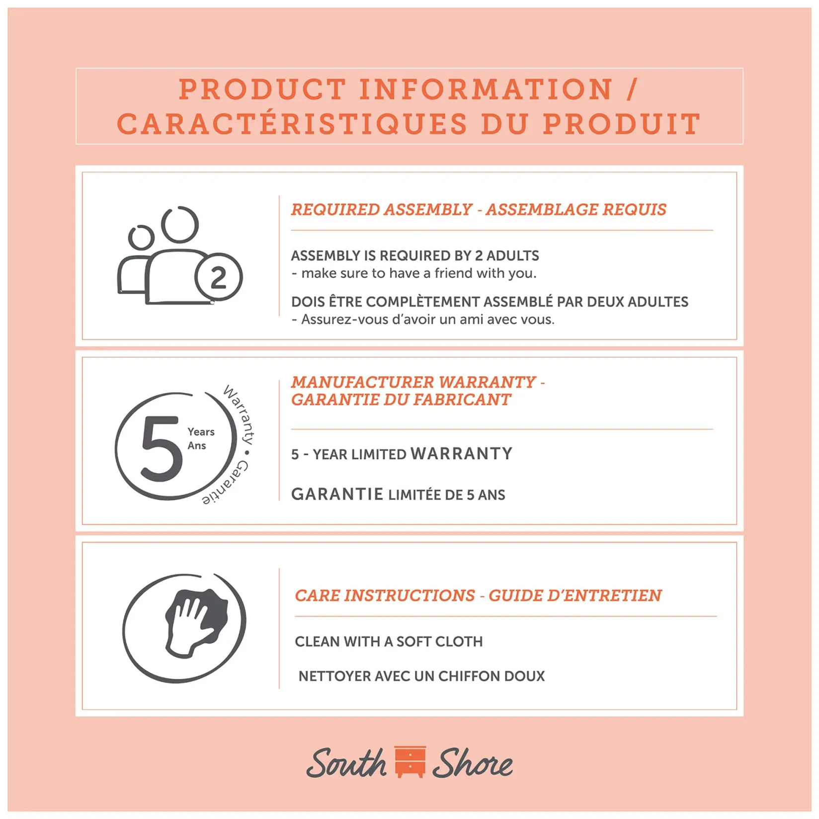 Nightstands>South Shore LED Nightstand - Sazena Bleached Oak