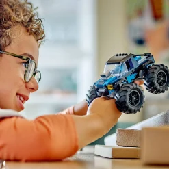 Hot City Blue Monster Truck Kids Assembly & Construction