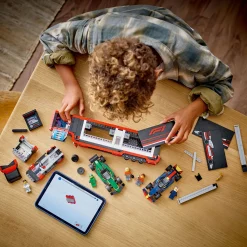 New City F1® Truck with RB20 & AMR24 F1® Cars Kids Assembly & Construction