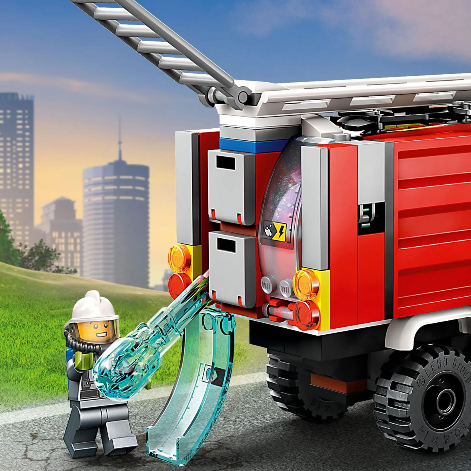 Hot City Fire Command Truck Kids Assembly & Construction