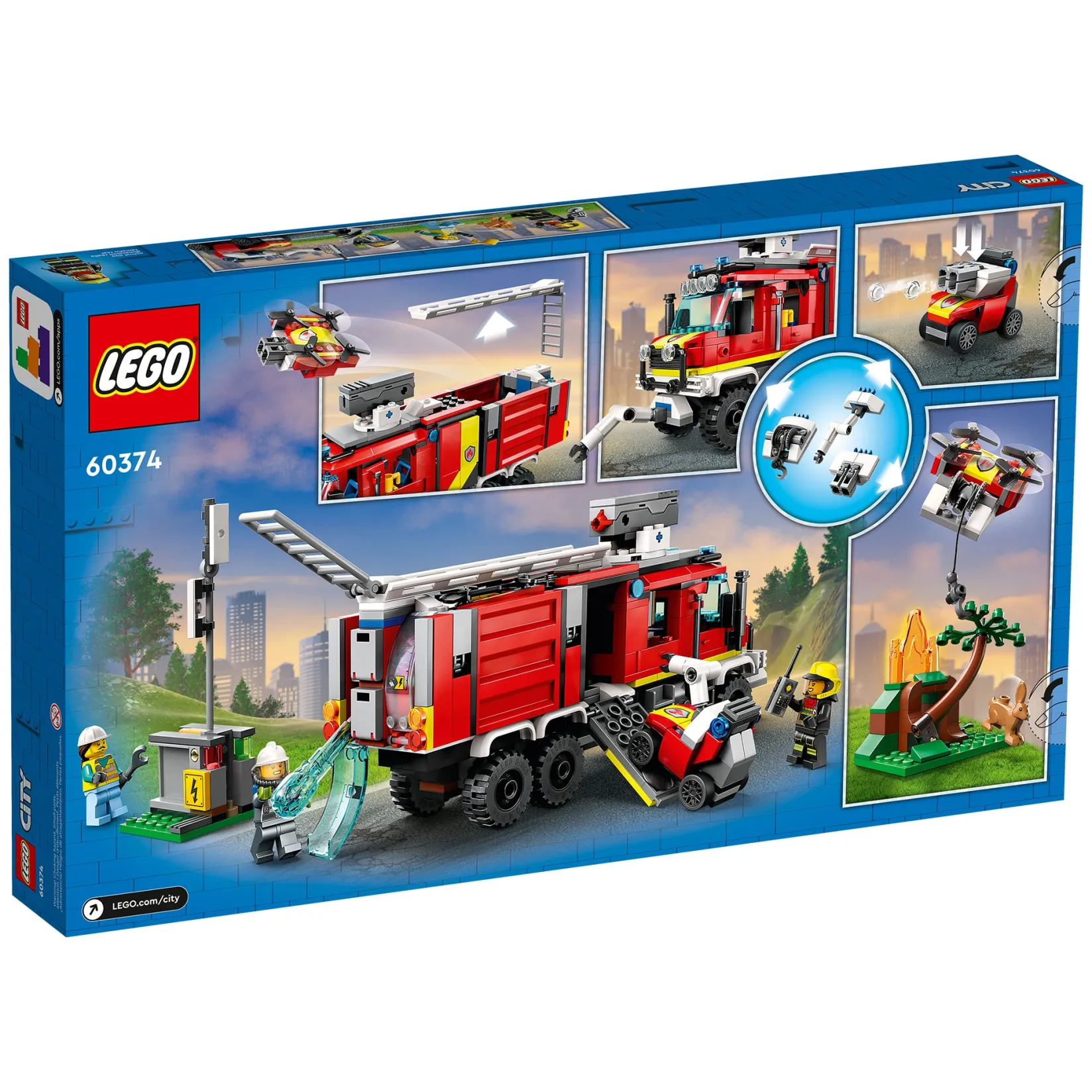 Hot City Fire Command Truck Kids Assembly & Construction