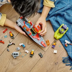 Hot City Fire Rescue Boat Kids Assembly & Construction