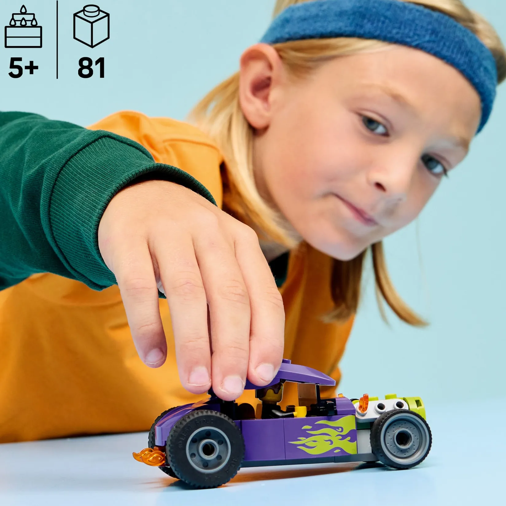 Online City Hot Rod Race Car Building Toy and Minifigure 60485 Kids Assembly & Construction