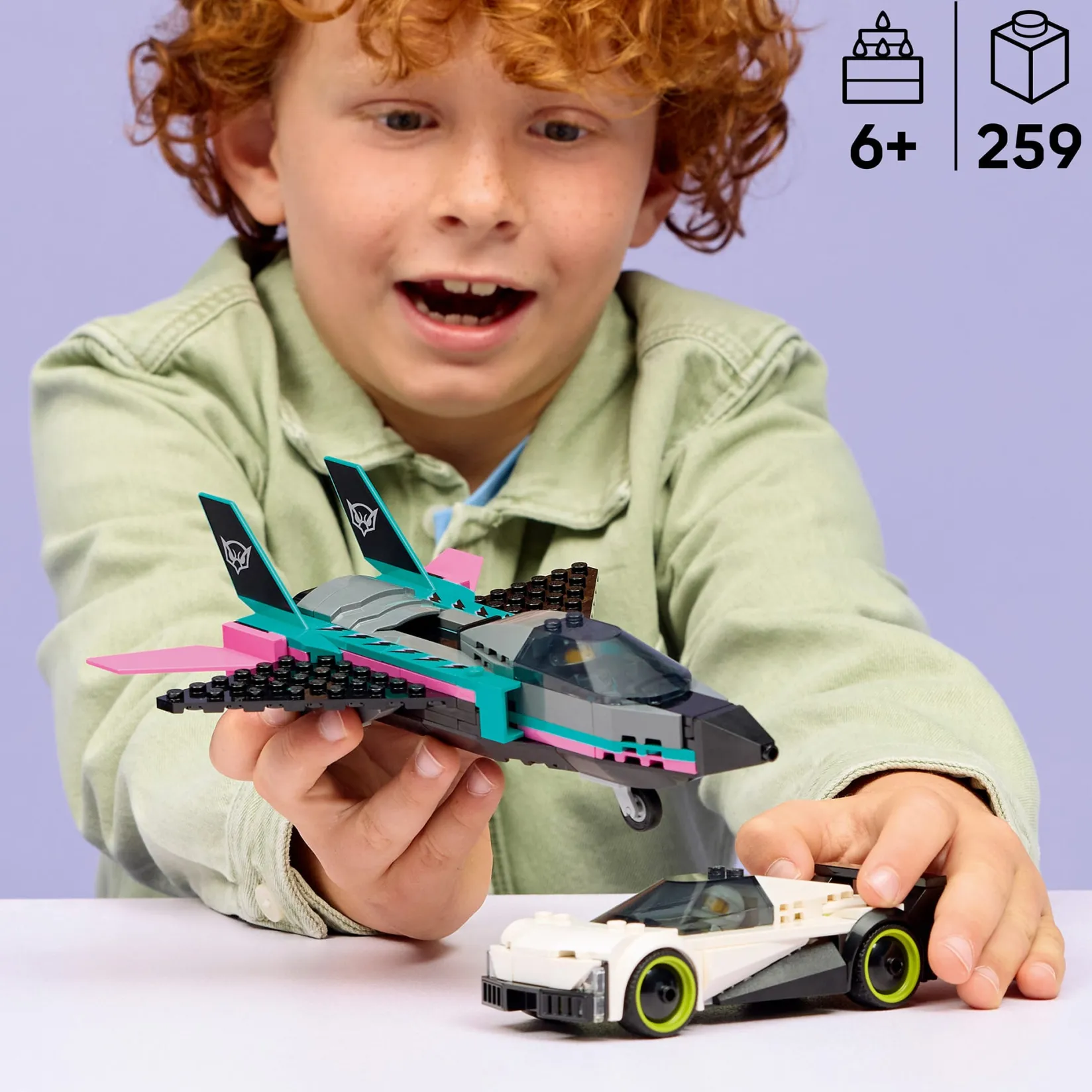 Clearance City Jet vs. Car Kids Assembly & Construction