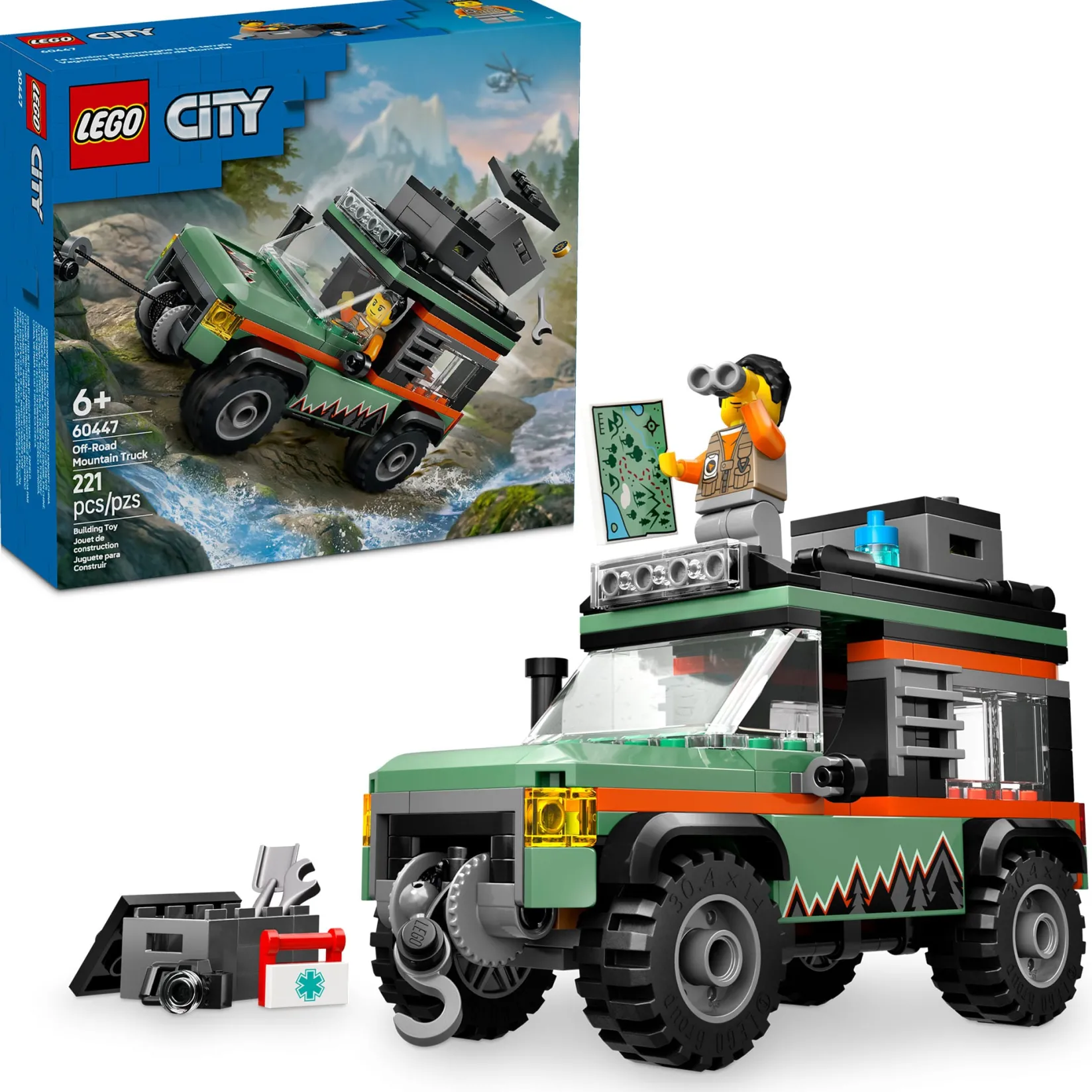 Assembly & Construction>LEGO® City Off-Road 4x4 Mountain Truck